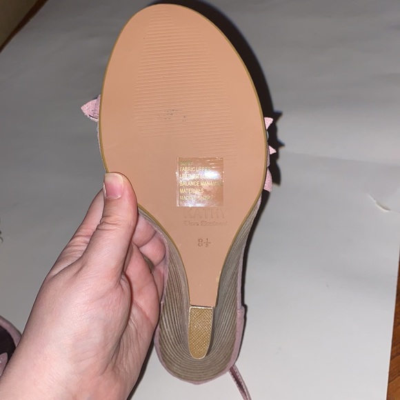 Kathy Van Zeeland | floral high heels pink glitter - Picture 5 of 11